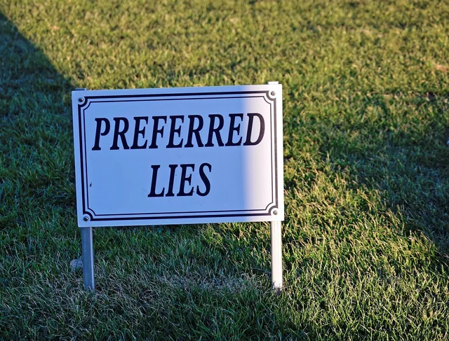 golf, sign, preferred lies, symbol, game, play, nature, activity, golfing, rules, golf rules, grass, green, sunshine, sun. Commitment and consistency: research cases, FTC rules, Canadian consent limits