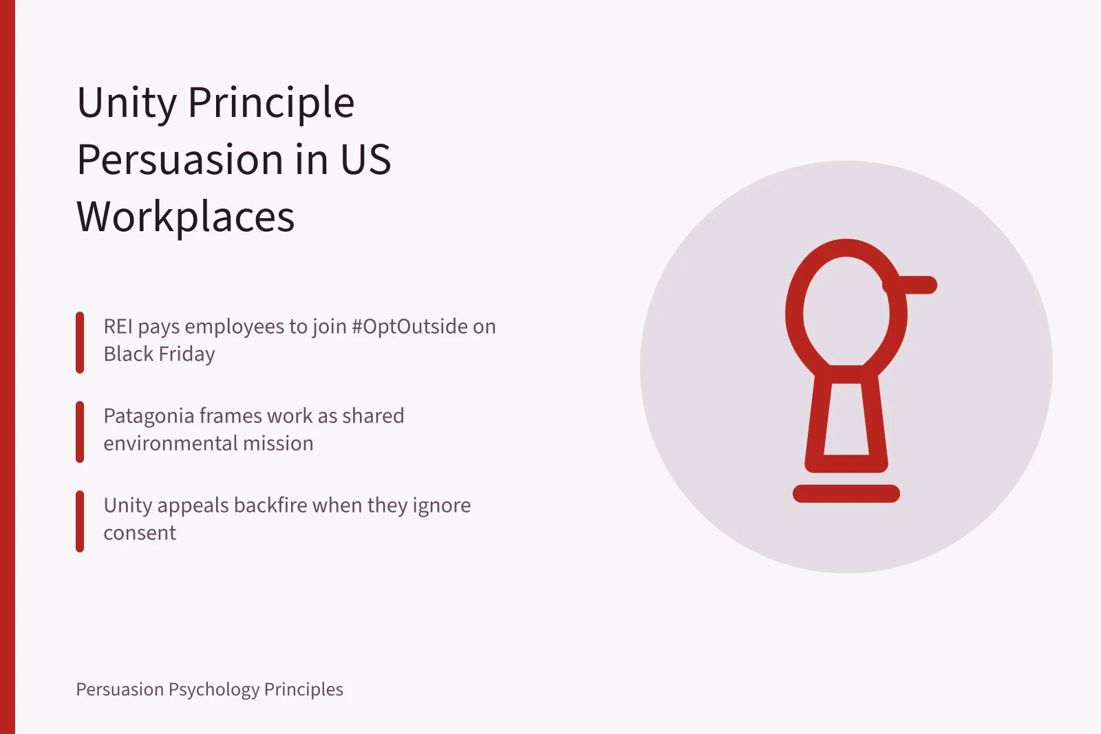 Card showing unity principle persuasion examples from US workplaces. Unity Principle Persuasion: 6 Real-Life Examples From US Workplaces